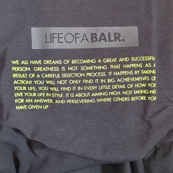 NWT Life of a Balr. Black T-Shirt - Picture 5 of 5